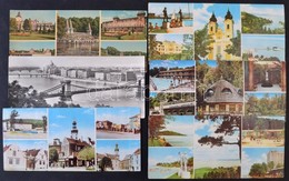 ** * 28 Db MODERN Nagy Alakú Magyar Városképes Lap / 28 Modern Big Sized Hungarian Town-view Postcards - Zonder Classificatie