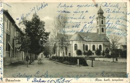 * T2/T3 1921 Bácsalmás, Római Katolikus Templom  (Rb) - Unclassified