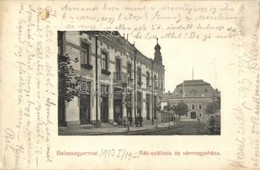 T2/T3 1913 Balassagyarmat, Rák Szálloda, Vármegyeháza. Székely Samu Kiadása - Ohne Zuordnung