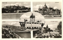 * T2 1938 Budapest, Királyi Vár, Országház, Látkép, Szent István Szobor, XXXIV. Nemzetközi Eucharisztikus Kongresszus Fő - Ohne Zuordnung