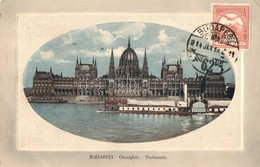 T2/T3 Budapest V. Országház, Parlament, Gőzhajó. TCV Card (EK) - Ohne Zuordnung