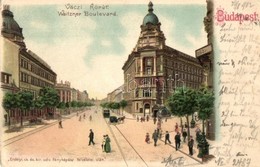 T2/T3 1902 Budapest VI. Váci Körút, Földalatti Vasúti Megállóhely, Bazilika, Villamos. Erdélyi Cs. és Kir. Udv. Fényképé - Unclassified