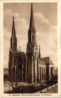 ** Budapest VII. Szent Erzsébet Templom, Belső - 4 Db Régi Képeslap / 4 Pre-1945 Postcards - Ohne Zuordnung