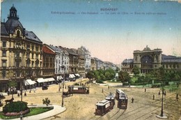 T2/T3 1914 Budapest VII. Keleti Pályaudvar, Villamosok, Takarékpénztár (kopott Sarkak / Worn Corners) - Ohne Zuordnung