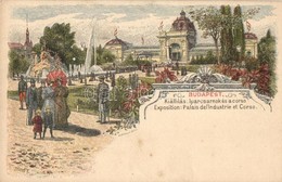 ** T2 Budapest XIV. Iparcsarnok és Korzó, Ezredéves Országos Kiállítás. Art Nouveau, Litho S: Morelli, Dörre T. + 2 Kr.  - Unclassified