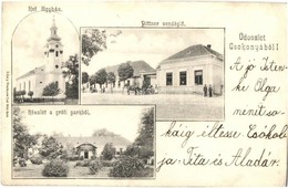 * T2/T3 1906 Csokonya, Csokonyavisonta; Református Egyház Temploma, Gróf Széchenyi Géza Kastélya és Park, Pittner Vendég - Unclassified