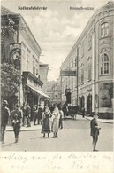 T2 1901 Székesfehérvár, Kossuth Utca, Gyógyszertár, Kölcsönös üzlete, 'Lefelé Hajtani Tilos' Tábla - Non Classés