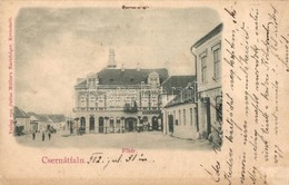 T3 1902 Csernátfalu, Cernatu (Négyfalu, Sacele); Fő Tér, Krauss Rubin üzlete / Main Square, Shop (apró Lyukak / Small Pi - Unclassified