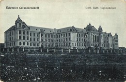 T2/T3 1916 Csíkszereda, Miercurea Ciuc; Római Katolikus Fő Gimnázium. Kiadja Szvoboda Miklós / Catholic High School (kop - Unclassified