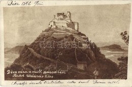 * T2/T3 1902 Déva, Deva; Déva Vára A Múlt Században / Cetatea Deva / Castle In The 19th Century (fl) - Non Classificati