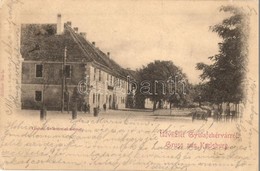 * T2/T3 1901 Gyulafehérvár, Karlsburg, Alba Iulia; Grosse Infanteriekaserne / Gyalogos Laktanya. Atelier Bach / K.u.K. M - Unclassified