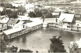 * T1/T2 1941 Kolozsfürdő, Baile Cojocna; Sósfürdő, Medence és Kabinok / Spa, Swimming Pool With Bathing Cabins. Photo - Non Classificati