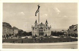 * T2 Kolozsvár, Cluj; Hitler Adolf Tér, Nemzeti Színház, Automobilok / Square, National Theater, Automobiles - Non Classificati