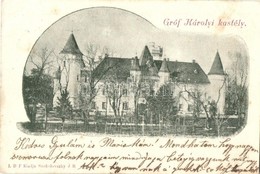 T2/T3 1901 Nagykároly, Carei; Gróf Károlyi Kastély. Kiadja Szokolovszky J. / Castle (EK) - Unclassified