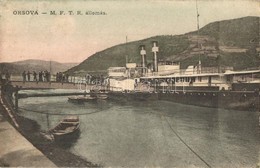 T2 1914 Orsova, MFTR Hajóállomás, Gőzhajó / Port, Steamship - Ohne Zuordnung