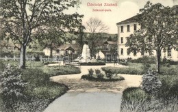 T2/T3 1911 Zilah, Zalau; Szikszai Park, Emlékmű. Kiadja Seres Samu / Park, Monument (EK) - Unclassified