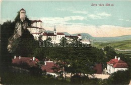 T2/T3 1913 Árvaváralja, Oravsky Podzámok; Oravsky Zámok / Árva Vára. Kiadja Pietschmann Ferenc / Castle (kopott Sarok /  - Unclassified