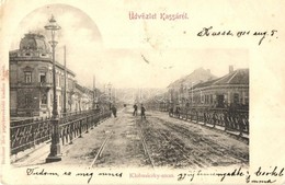 * T3/T4 1901 Kassa, Kosice; Klobusiczky Utca, Urbán üzlete. Kiadja Breitner Mór / Street View, Shop (Rb) - Unclassified