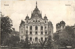 T2/T3 1917 Kassa, Kosice; Színház. Kiadja Özv. Bodnár Ferencné / Theater (EK) - Non Classificati