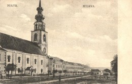 T2/T3 Miava, Myjava; Utcakép, Evangélikus Templom / Street View, Lutheran Church (EK) - Unclassified