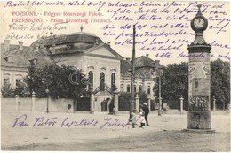 T2 1910 Pozsony, Pressburg, Bratislava; Frigyes Főhercegi Palota, Hirdetőoszlop Ceres ételzsír Reklámmal / Palais Erzher - Non Classificati