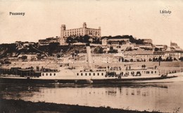 T2 Pozsony, Pressburg, Bratislava; Vár, SS Carl Ludwig / Castle, Steamship - Non Classificati