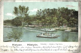 T2/T3 Pöstyén, Pistyan, Piestany; Überfuhr / átkelés A Vág Folyón Komppal / Crossing The Váh River By Ferry (EK) - Unclassified