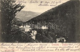 T2/T3 1902 Trencsénteplic, Trencianske Teplice; Látkép, Nyaralók. Gansel Lipót 5. / General View, Villas (EK) - Unclassified