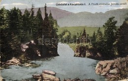 T2/T3 Jaremcse, Jaremcze, Yaremche (Kárpátok); Pruth Vízesés / Waterfall + '1940 Máramarossziget Visszatért' So. Stpl (R - Ohne Zuordnung