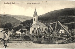 T2 Rahó, Rakhiv; Híd, Templom. Lautmann és Dávidovits Kiadása / Bridge, Church - Zonder Classificatie