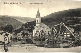 T2 Rahó, Rakhiv; Híd, Templom. Lautmann és Dávidovits Kiadása / Bridge, Church - Non Classés