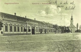 T2/T3 1915 Nagykárolyfalva, Károlyfalva, Karlsdorf, Banatski Karlovac; Rudolf Tér, Sándor Zoffmann Bor, Sör, Szesz, Ecet - Non Classés