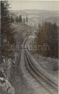 * T2 Schneebergbahntrasse, Station Baumgartner, Zahradbahn / Cog Railway Station. Photo - Ohne Zuordnung