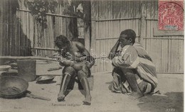T1/T2 Dahomey, Lavement Indigene / Native Enema, Folklore. TCV Card - Unclassified