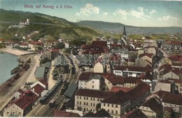 T1/T2 Ústí Nad Labem, Aussig; Zeleznicní Stanice / Bahnhof / Railway Station - Non Classificati