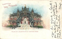 * T3 1900 Paris, Exposition Universelle, Palais De L'Electricite Et Chateau D'Eau. Litho  (Rb) - Unclassified