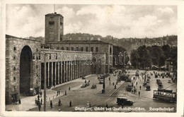 * T2/T3 Stuttgart, Stadt Der Auslandsdeutschen, Hauptbahnhof / Railway Station With Trams And Automobiles - Sin Clasificación