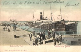 * T2/T3 1904 Braila, Incarcari In Port / Port View With Steamship (Rb) - Sin Clasificación