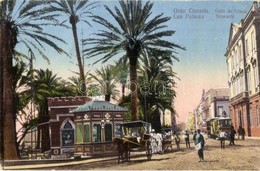 T2/T3 Las Palmas, Gran Canaria; Calle De Triana / Street View With Horse Carts And Tram  (EK) - Zonder Classificatie