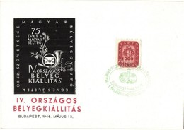 * T1/T2 1946 IV. Országos Bélyegkiállítás, Budapest / 4th National Stamp Exhibition. So. Stpl - Unclassified