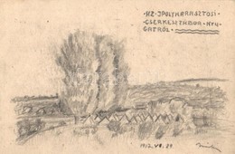 T2 1917 Az Ipolyharasztosi (ipolyharaszti) Cserkésztábor Nyugatról. Márkus Miklós Főcserkész Parancsnok Levele és Saját  - Non Classés