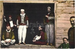 ** T2 Costumes Nationales Albanaises. Dep. Tosovic / Albanian Folklore, Traditional Costumes Of Men - Non Classés