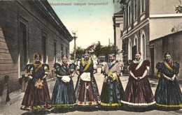 T2/T3 1910 Mezőkövesdi Lányok A Templomból / Hungarian Folklore From Mezőkövesd, Girls After Worship - Zonder Classificatie