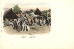** T1 Sátoros Cigány Család / Zigeuner / Gypsy Family, Folklore - Unclassified