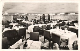 T2/T3 SS Normandie, Salle A Manger / Steam Ship Restaurant, Interior (EK) - Ohne Zuordnung