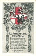 ** T2/T3 Karácsonyfa-dísz Megváltás. Az árvák Javára / WWI Christmas Greeting Card, Charity For The Orphans Of War  (non - Non Classificati