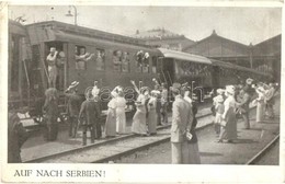 * T2/T3 1914 Auf Nach Serbien! / WWI K.u.k. Military, Farewell Of The Soldiers At The Railway Station - Unclassified