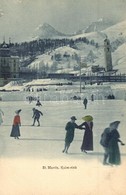 ** T1 St. Moritz, Kulm Rink / Winter Sport In Sankt Moritz, Ice Skating, Ice Skaters. Photograpie-Verlag Wehrli A.-G. 70 - Non Classificati