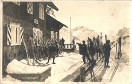 T2/T3 St. Anton Am Arlberg, Ulmerhütte / Winter Sport, Men With Skis (EK) - Ohne Zuordnung