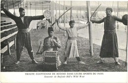 ** T2/T3 Troupe Egyptienne De Medine Dans Leurs Sports Du Pays. Souvenir De Buffalo Bill's Wild West / Egyptian Troops A - Zonder Classificatie